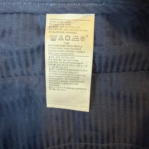 Banana Republic Slim-Tapered Fit 32 x 30 Blue Pants Men's Gingham Check Plaid - Picture 9 of 12